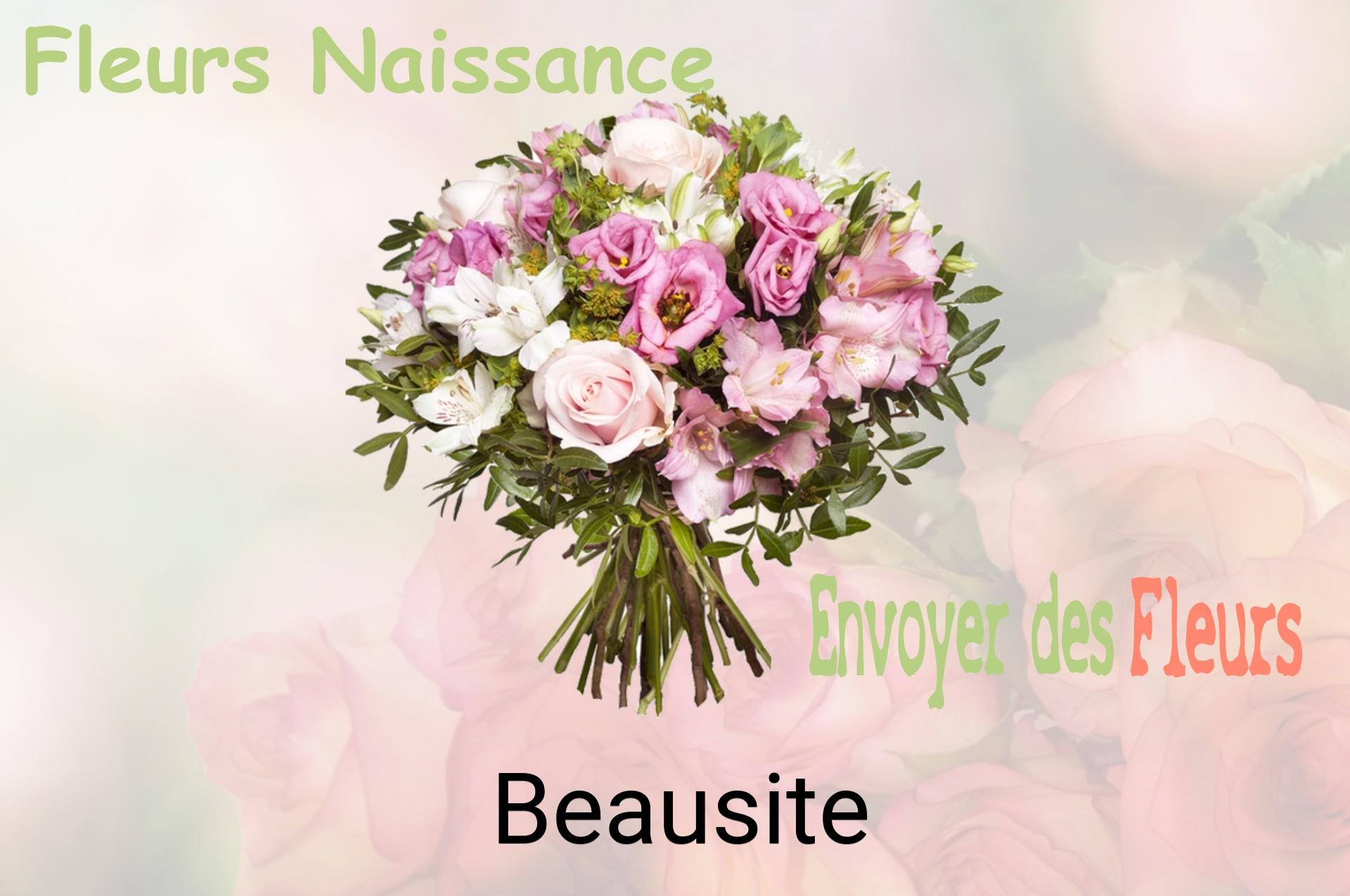 Bouquet de fleurs de naissance livré à Beausite